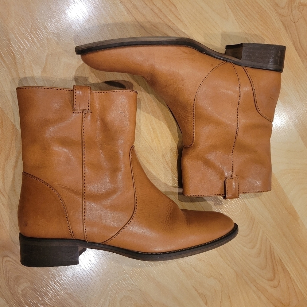 J. Crew Women's Leather Ankle Boots Size 7.5
